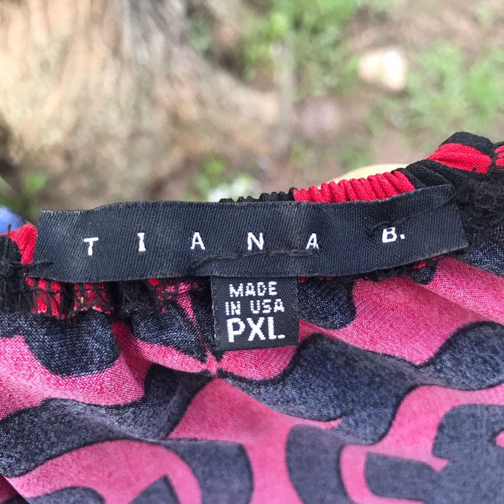 Tiana B red and black dress XLP - Picture 3 of 3